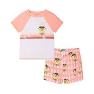 Andy & Evan Girls X Spongebob Squarepants™ Rashguard Set, Orange